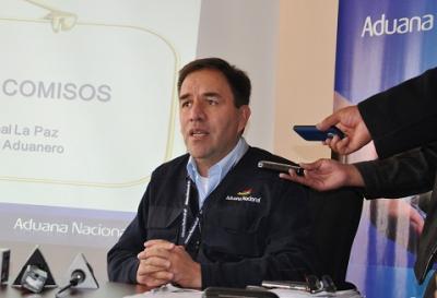 José Blacud, Gerente Regional La Paz de la Aduana Nacional.