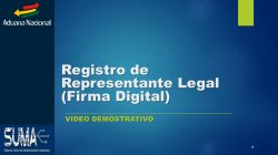 Registro de Representante Legal - Firma Digital