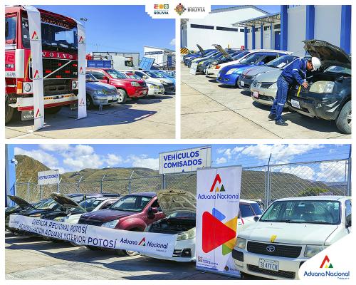 Potosí: Aduana comisa 85 vehículos indocumentados valuados en 13 ...