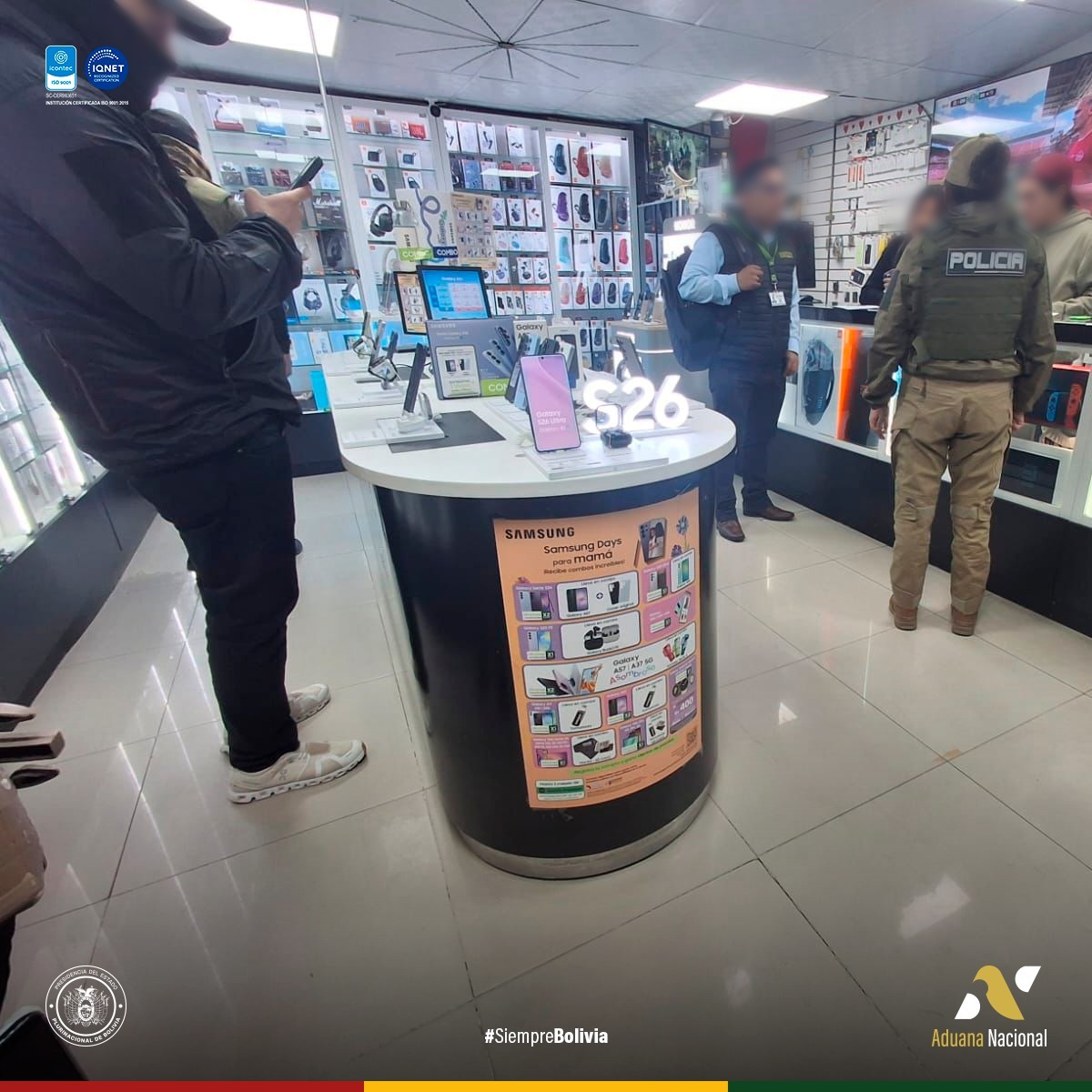Intervención en inmueble con mercancía ilegal en la calle Eloy Salmón ciudad de La Paz