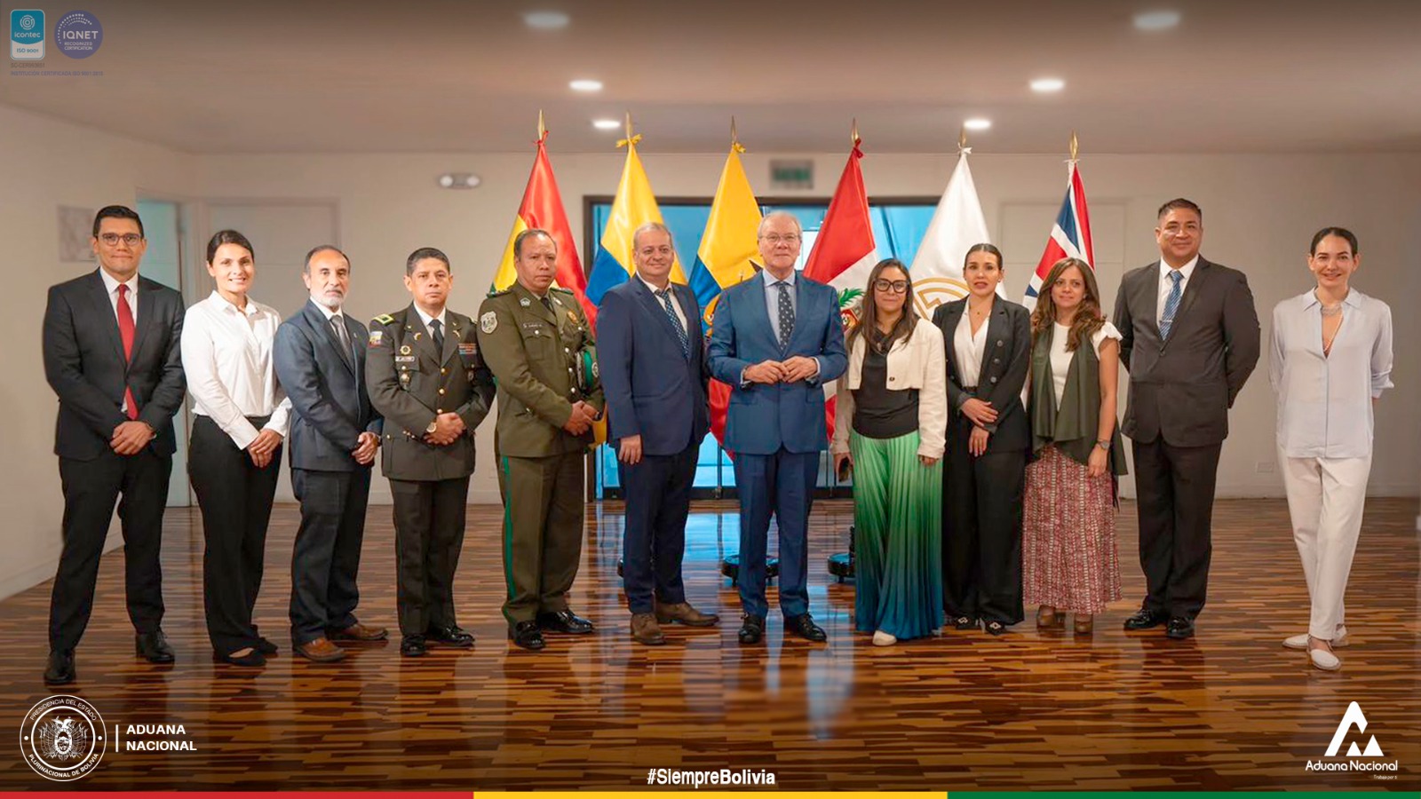 La Aduana Nacional participó en el Encuentro Andino sobre Comercio Ilícito de Bebidas Espirituosas