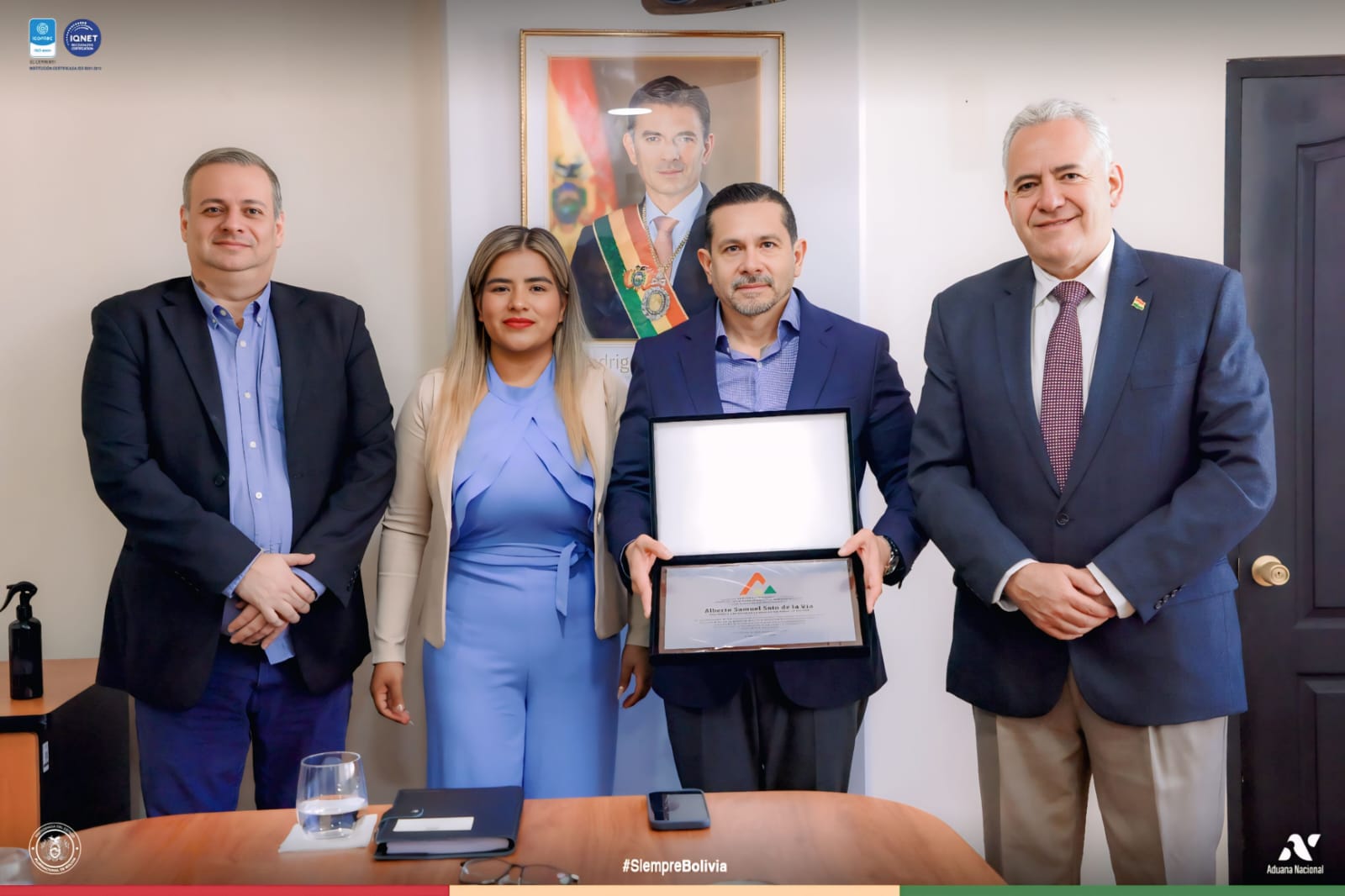La Cámara de Diputados reconoce la labor del Presidente Ejecutivo de la Aduana Nacional en el Día Internacional de las Aduanas