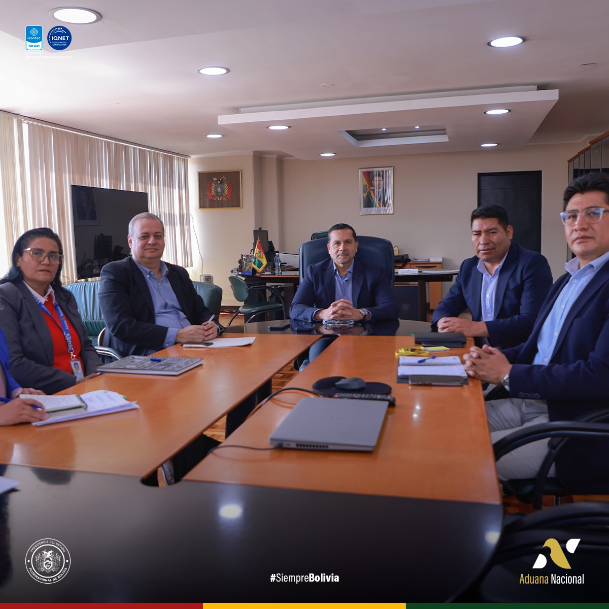 La Aduana Nacional coordina estrategias en apoyo al sector productivo nacional