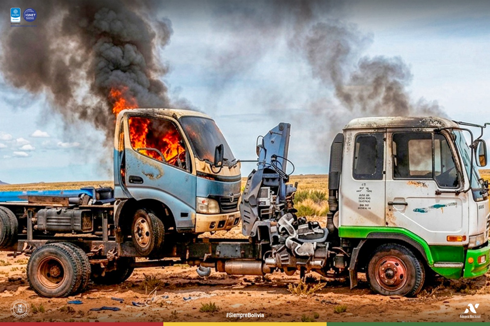 Aduana Nacional intercepta camión ‘chatarrero’ en operativo en Oruro