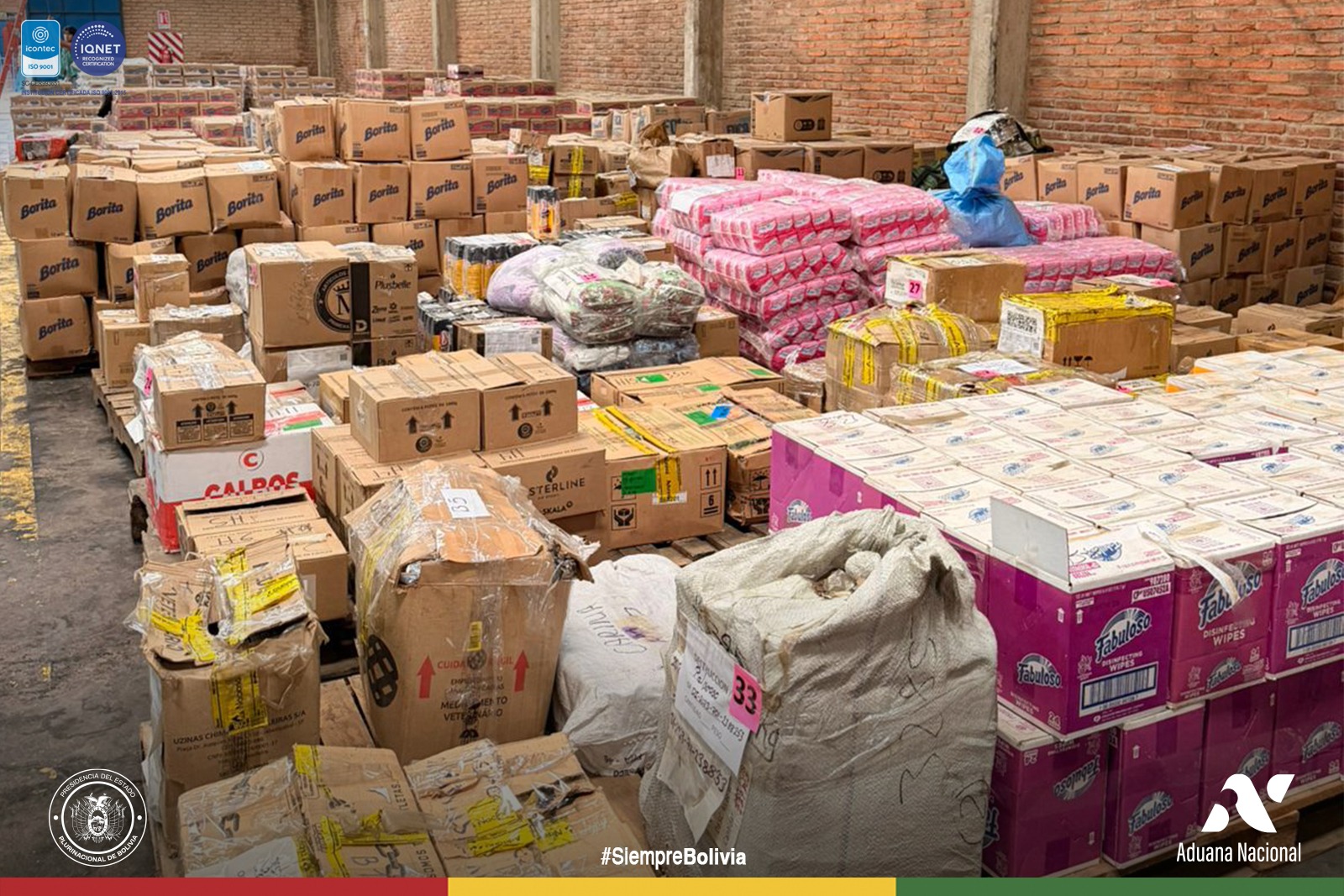 Aduana Nacional destruye residuos peligrosos en Santa Cruz