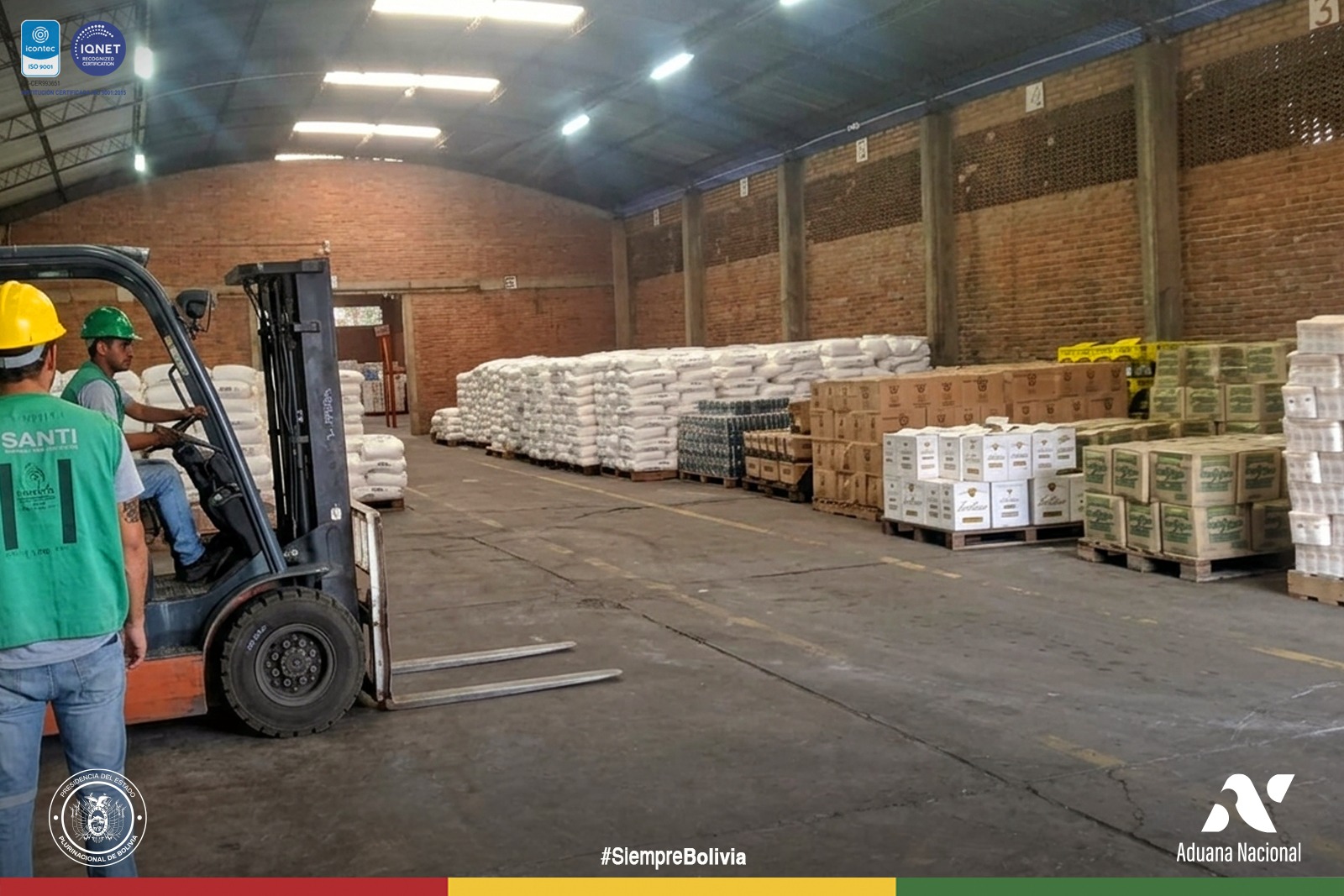 Aduana Nacional procede a la inutilización de mercancía perecedera en Santa Cruz