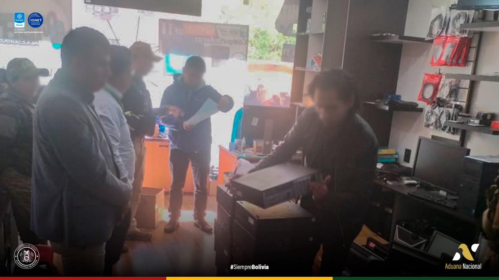 Aduana Nacional comisa equipos de computación de procedencia extranjera sin documentación de respaldo
